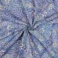 Preview: Baumwolle Batik einzigartig gefertigt Beige auf Lavendelblau